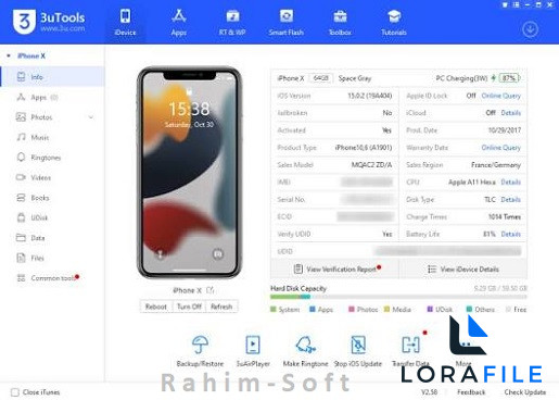 3uTools 2027 screenshot