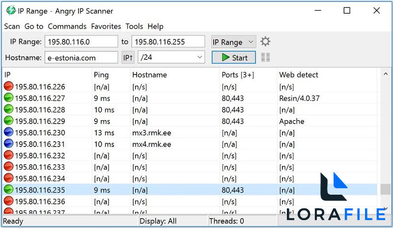 Angry IP Scanner 2027 3.10.0 screenshot