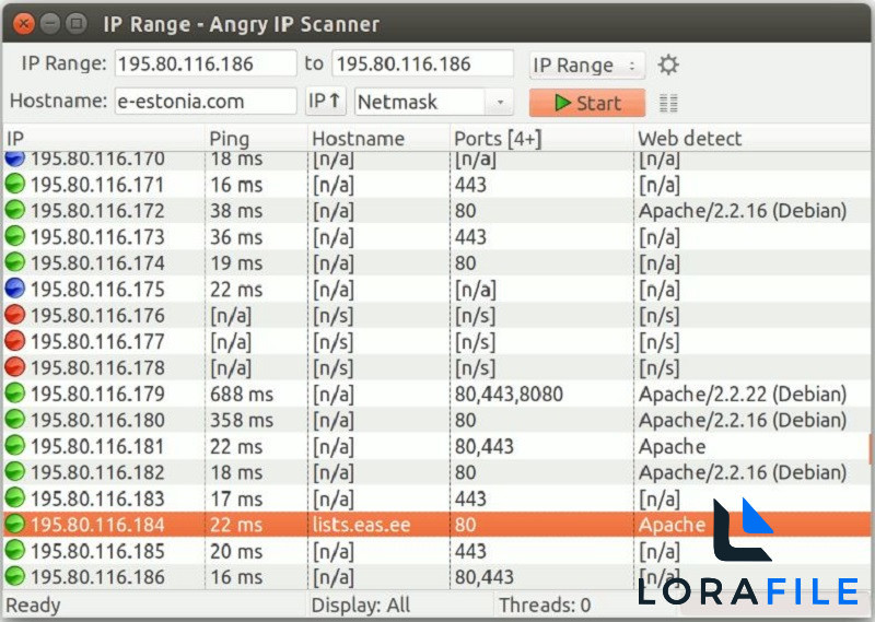 Angry IP Scanner 2027 3.10.0 screenshot