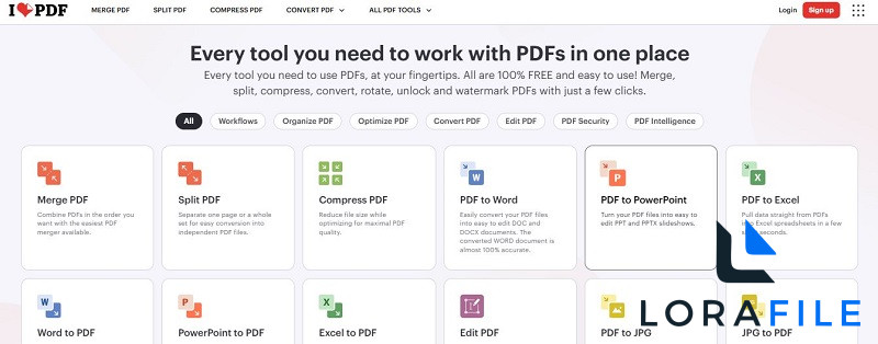 iLovePDF 3.2.2.0 screenshot