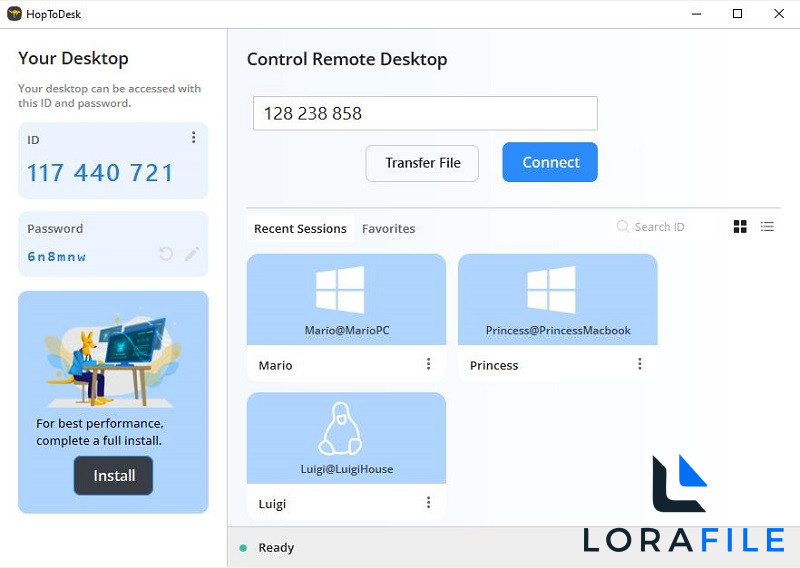 HopToDesk 2027 1.46.64 free download screenshot