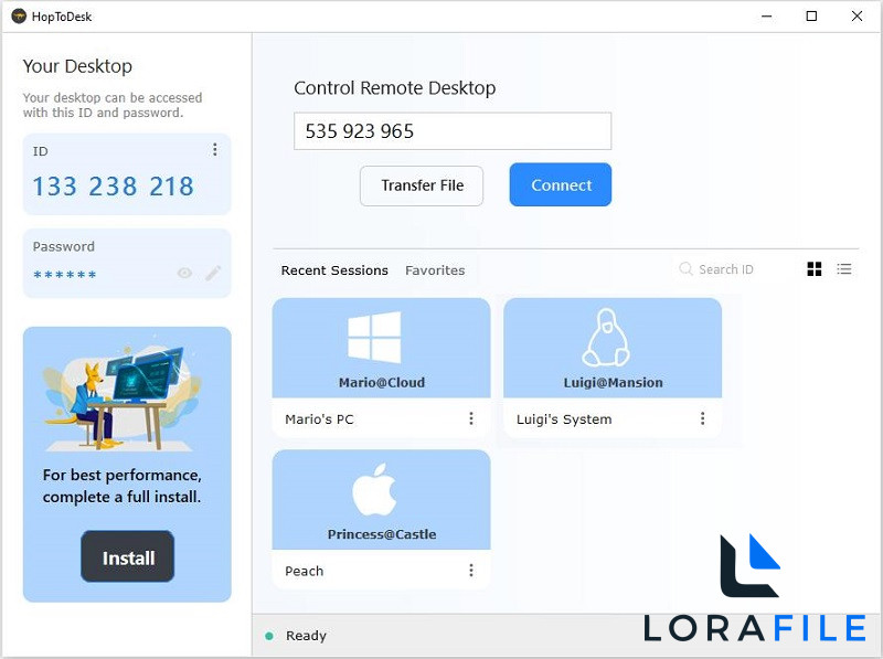 HopToDesk 2027 1.46.64 free download screenshot