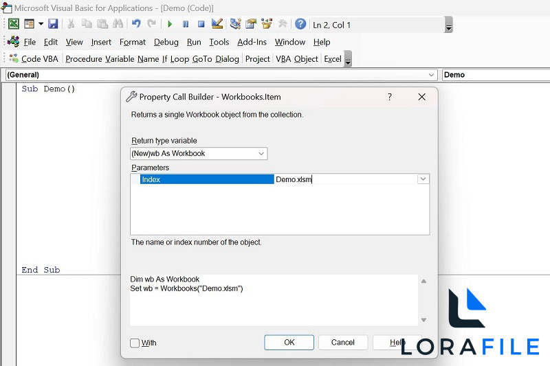 Code VBA 2027 12.0.5101 Free Download screenshot