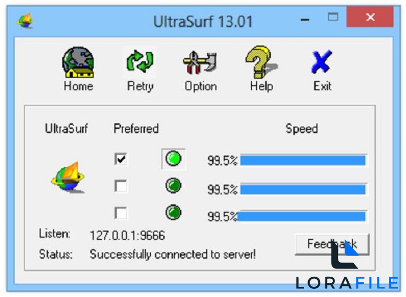 UltraSurf 2027 22.11  screenshot