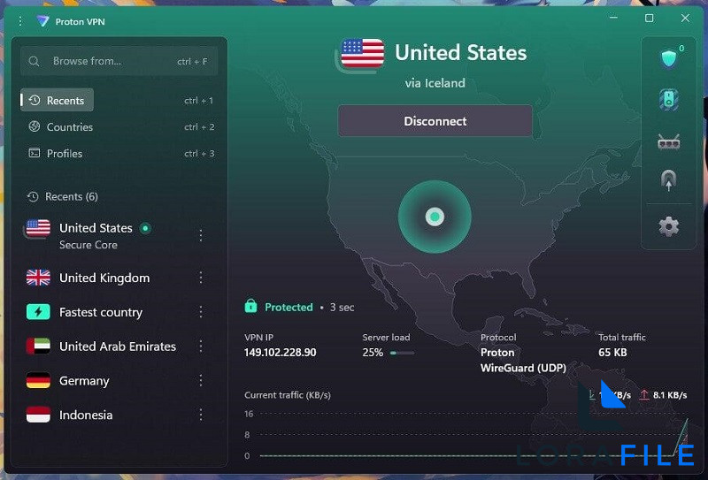 Proton VPN 2027 5.19.72.0 screenshot