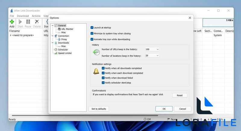 After Link Downloader 3.7.0 for Windows screenshot